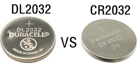 Unterschied zwischen DL2032- und CR2032-Batterie